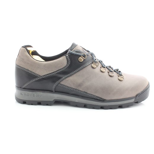 KENT 290 SZARY-CZARNY - Trekkingowe buty męskie 100% skórzane  Kent  Sklep Obuwniczy KENT