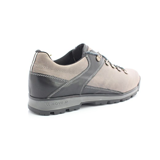 KENT 290 SZARY-CZARNY - Trekkingowe buty męskie 100% skórzane Kent szary  Sklep Obuwniczy KENT