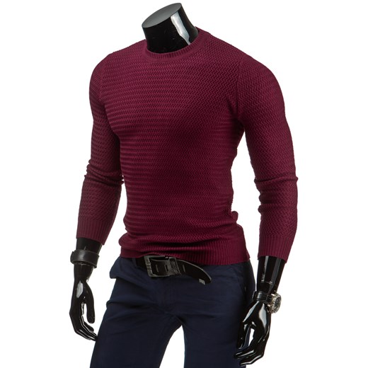 Sweter męski bordowy (wx0616)
