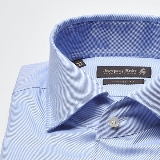 Niebieska koszula męska Jacques Britt - tylko rozmiar 41 custom fit