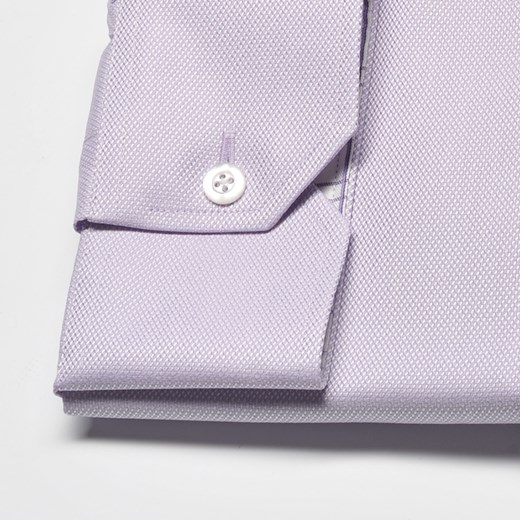 Elegancka liliowa koszula męska VAN THORN Slim Fit z klasycznym kołnierzykiem