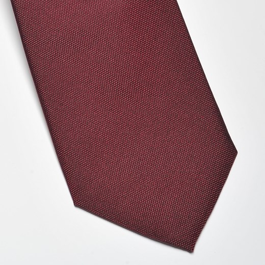 Elegancki bordowy krawat jedwabny Profuomo Originale wąski