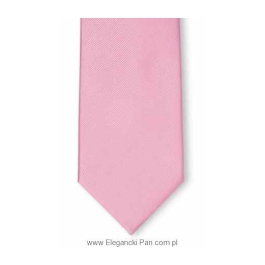 Różowy krawat jedwabny
