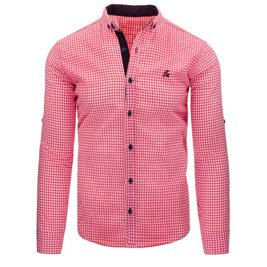 Koszula męska różowa (dx1038) rozowy  L DSTREET