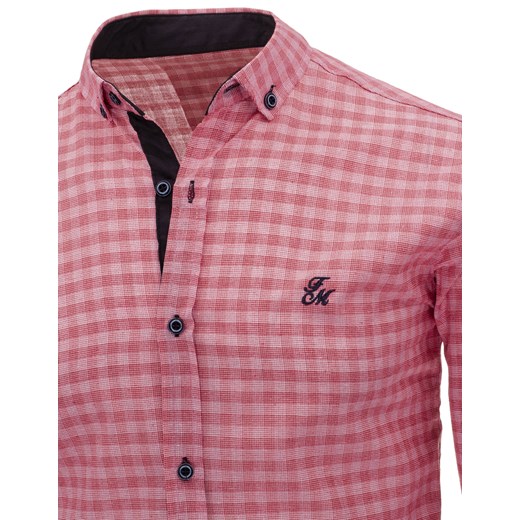 Koszula męska różowa (dx1015) rozowy  XL DSTREET