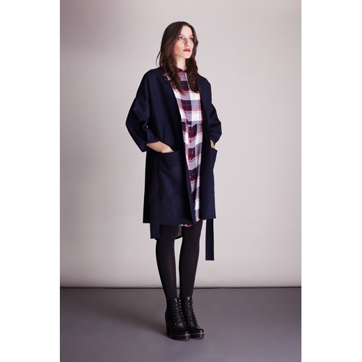 Płaszczyk lekki oversize ep.simple Edyta Pietrzyk czarny S/M showroom.pl
