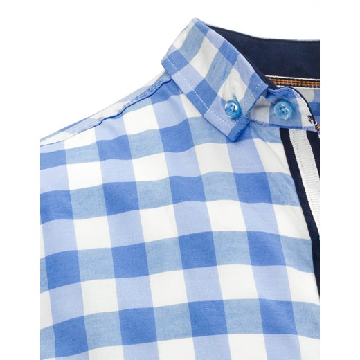 Koszula z długim rękawem (dx1003)  niebieski S DSTREET