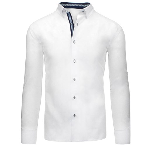 Koszula męska biała (dx1047)  bialy L DSTREET