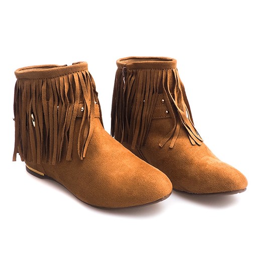 BOTKI BOHO FRĘDZLE F155 CAMEL 36 gemre