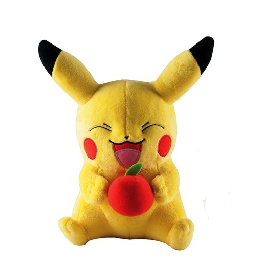 Pokemon, pluszowy duży Pikachu z jabłkiem Tomy smyk