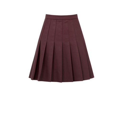 FAUX LEATHER SKIRT szary Oasis  