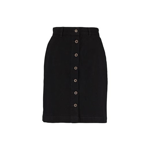 Black Twill Buttoned Skirt czarny   tkmaxx