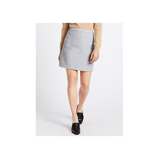 Mini A-Line Skirt with Wool 