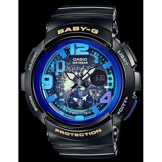 Zegarek damski Casio BABY-G  BGA-190GL-1BER 10BAR+ PUDEŁKO niebieski Casio  alleTime.pl