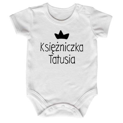 Body niemowlęce KSIĘŻNICZKA TATUSIA] szary Lene 74 lene.pl