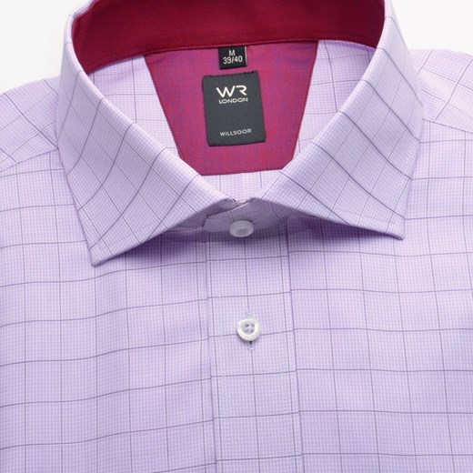 Koszula WR London (wzrost 176/182) willsoor-sklep-internetowy fioletowy taliowana