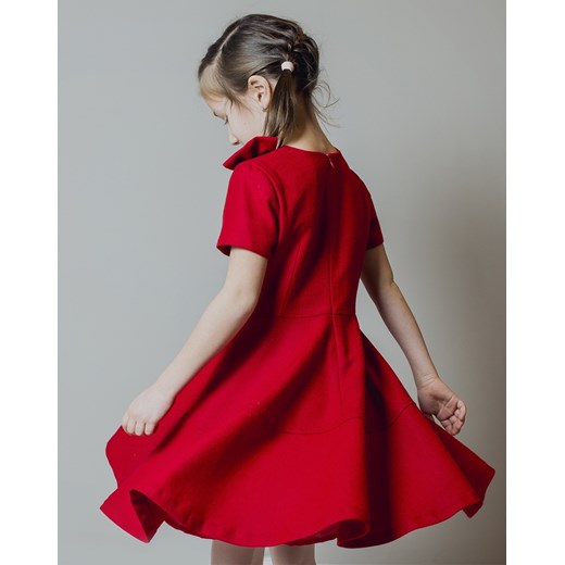 Sukienka czerwona z kokardą  Minimi 140 kids.showroom.pl