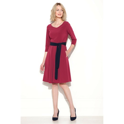 Sukienka Malwa ciemnoróżowa