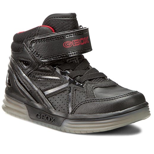 Sneakersy GEOX - J Argonat B. C J5429C 0BCBU C0048 Czarny/Czerwony  Geox 34 eobuwie.pl