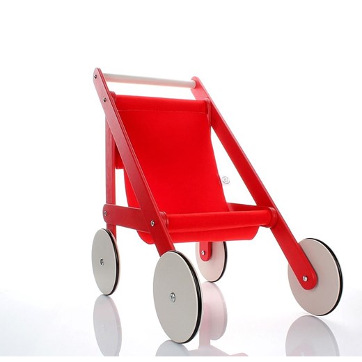 Drewniany wózek dla lalek specerówka IKAR