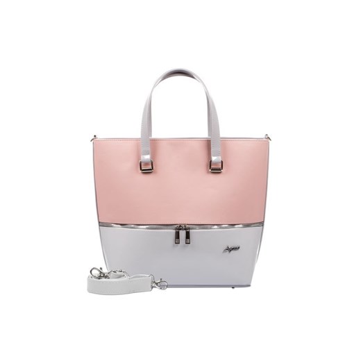 Elegancka polska torebka A4 pink NEW usztywniana  rozowy  MBclassic-Bag