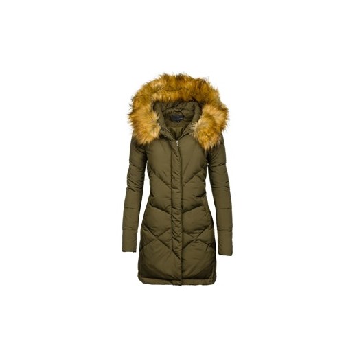 Khaki kurtka zimowa damska Denley 8074