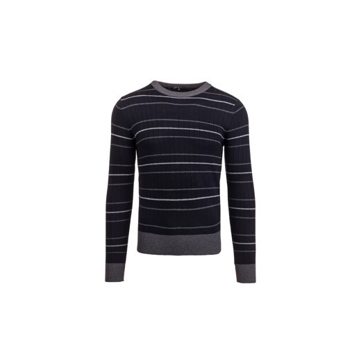 Czarny sweter męski Denley 9015