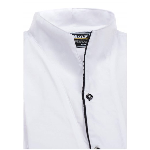Biała koszula męska z długim rękawem Bolf 5720-1