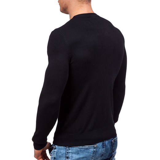 Czarny sweter męski Denley 6001