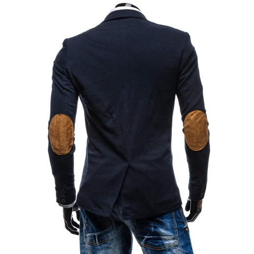 Granatowo-brązowa marynarka męska casual Denley 606-1