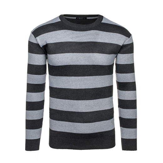 Antracytowy sweter męski Denley 6021