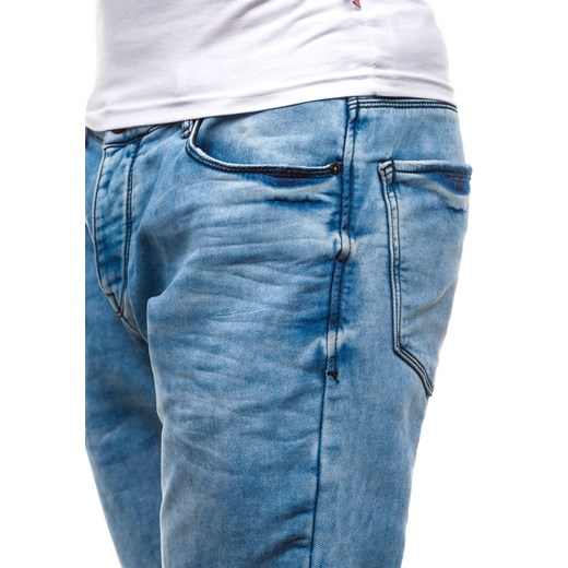 Niebieskie spodnie jeansowe męskie Denley 4436 (8419)