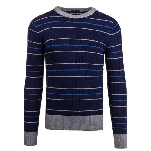 Granatowy sweter męski Denley 9015