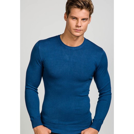Niebieski sweter męski Denley 9001