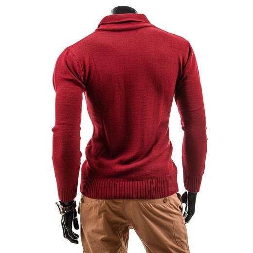 Bordowy sweter męski Denley 2701