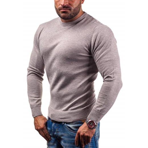 Brązowy sweter męski Denley 891