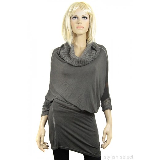 markowa odzież włoska swetr Unisono 21396 PIOMBO stylishselect moher