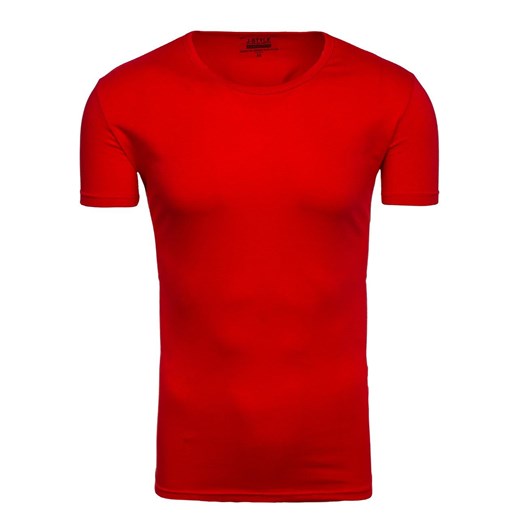 Czerwony t-shirt męski bez nadruku Denley 2006 J.Style  L Denley.pl