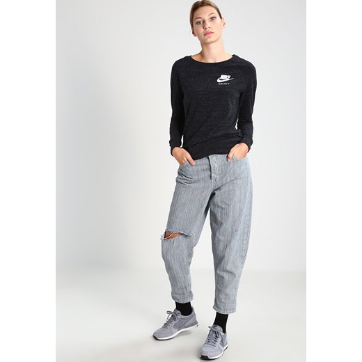 Nike Sportswear GYM VINTAGE Bluza noir / blanc Nike Sportswear L Zalando