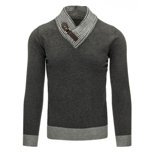 Sweter męski antracytowy (wx0770)   XXL DSTREET