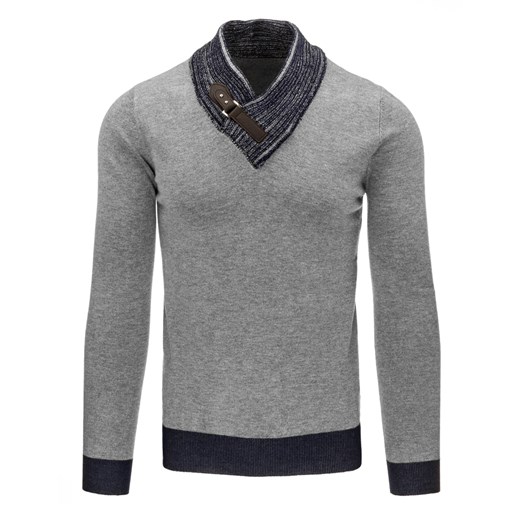 Sweter męski szary (wx0771)   XL DSTREET