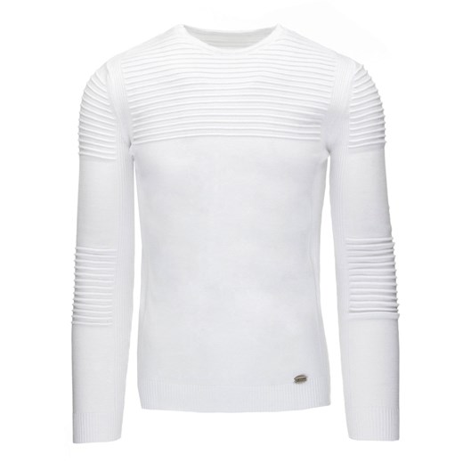Sweter męski biały (wx0806)   XL DSTREET