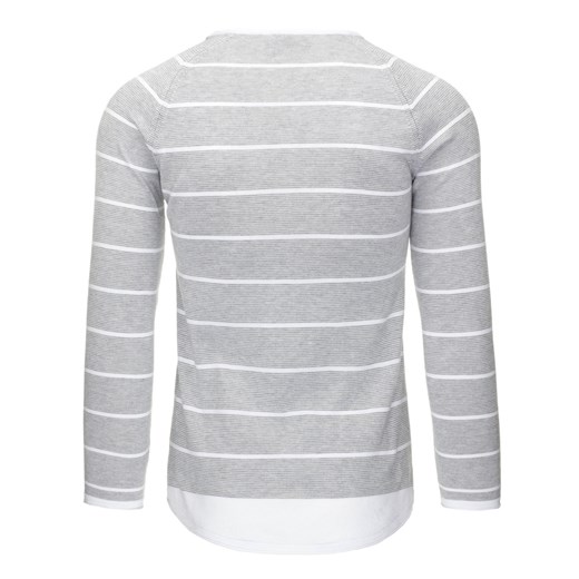Sweter męski biały (wx0817)   XL DSTREET