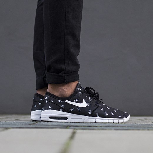Buty męskie sneakersy Nike Stefan Janoski Max Premium 807497 010 czarny Nike 44,5 wyprzedaż sneakerstudio.pl