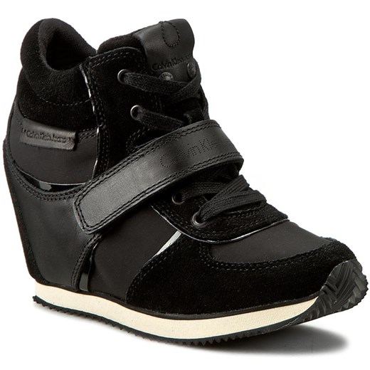 Sneakersy CALVIN KLEIN JEANS - Viridiana R8524 Black/Black czarny Calvin Klein 40 eobuwie.pl