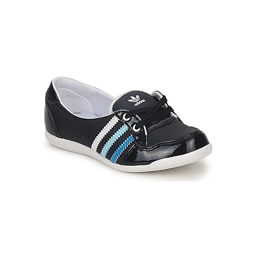 adidas Baleriny Dziecko FORUM SLIPPER K spartoo czarny dziecięce