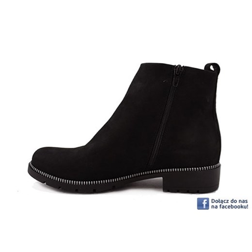 BUTY DAMSKIE BOTKI CZARNE SENSO SZTYBLETY NUBUK czarny 39 sohobuty.pl