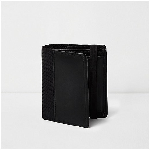 Black elastic fold out wallet 