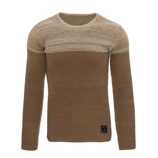 Sweter męski brązowy (wx0826)   L DSTREET