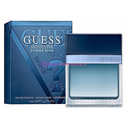 Guess Seductive Blue 100ml M Woda toaletowa perfumy-perfumeria-pl niebieski drewniane